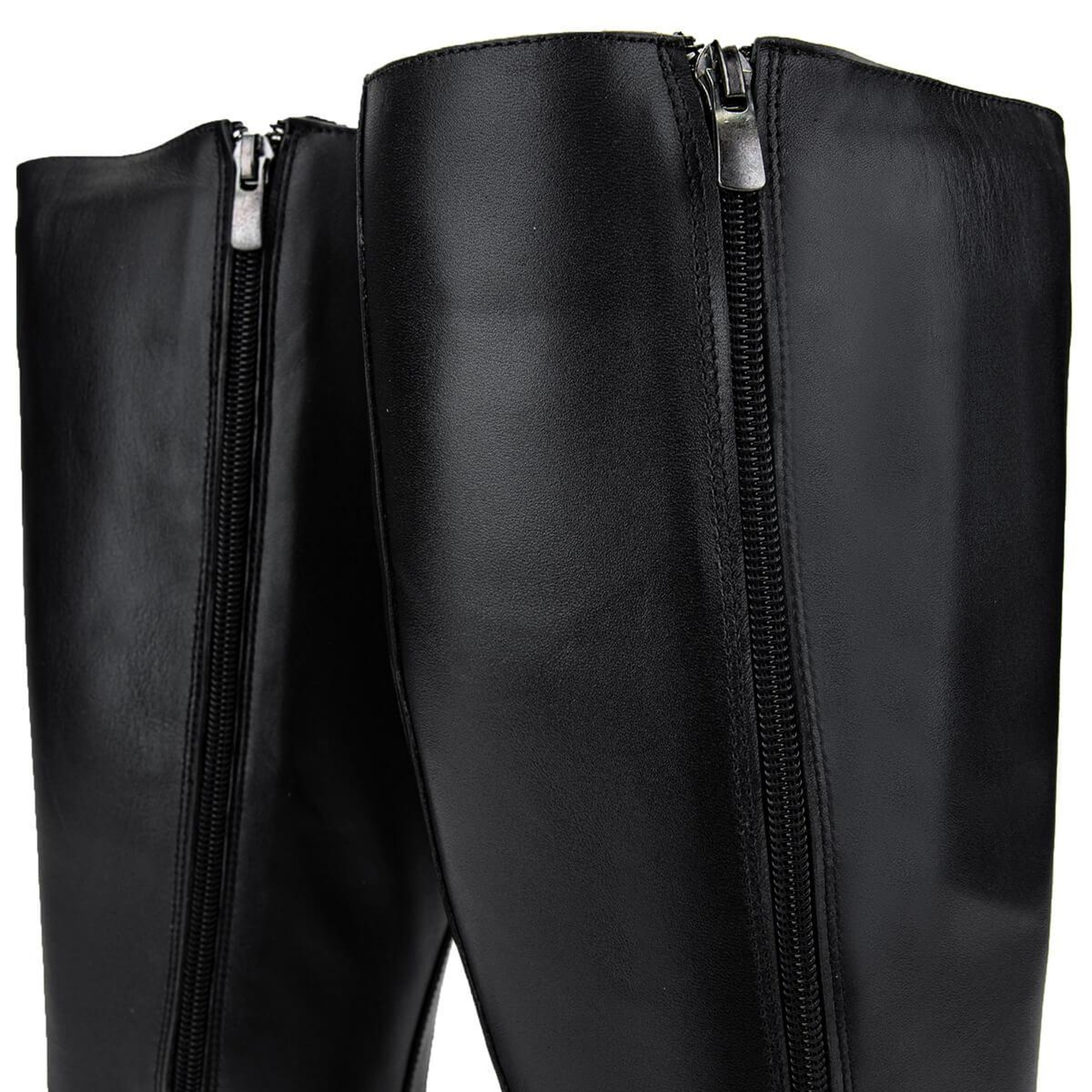 Tamer Tanca Kadın Hakiki Deri Siyah Deri Klasik Çizme