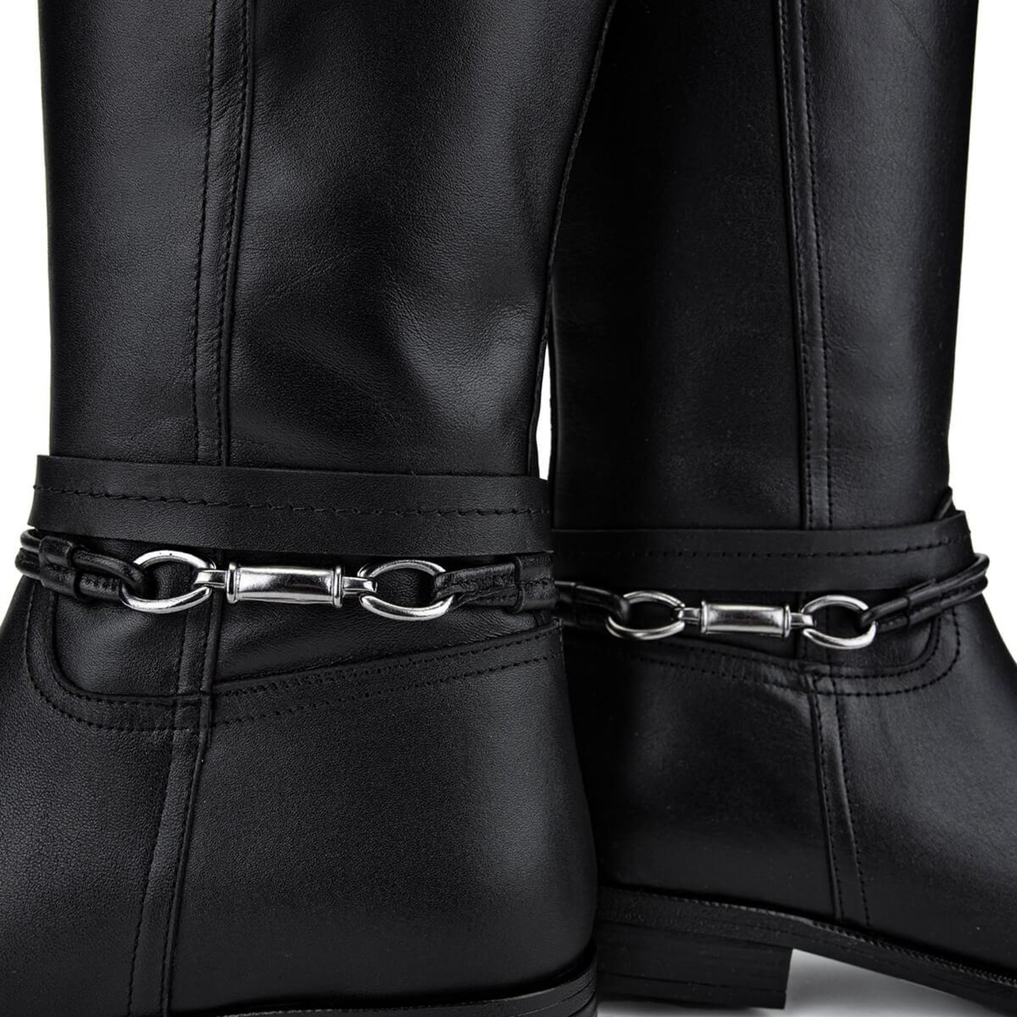 Tamer Tanca Kadın Hakiki Deri Siyah Deri Klasik Çizme