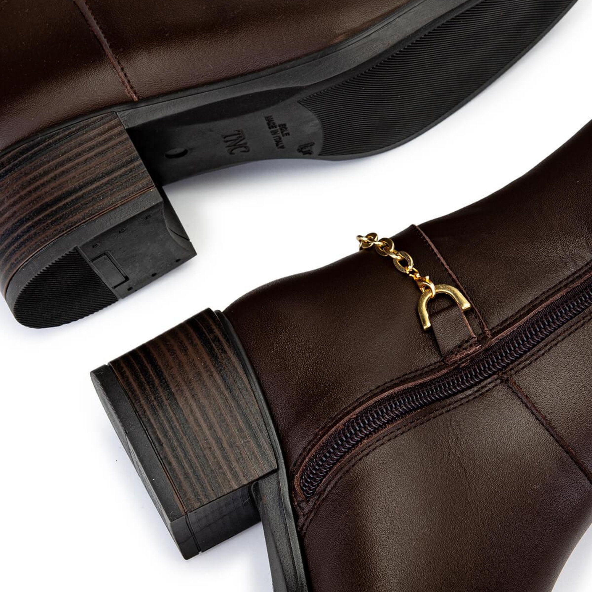 Tamer Tanca Kadın Hakiki Deri Kahverengi Klasik Çizme