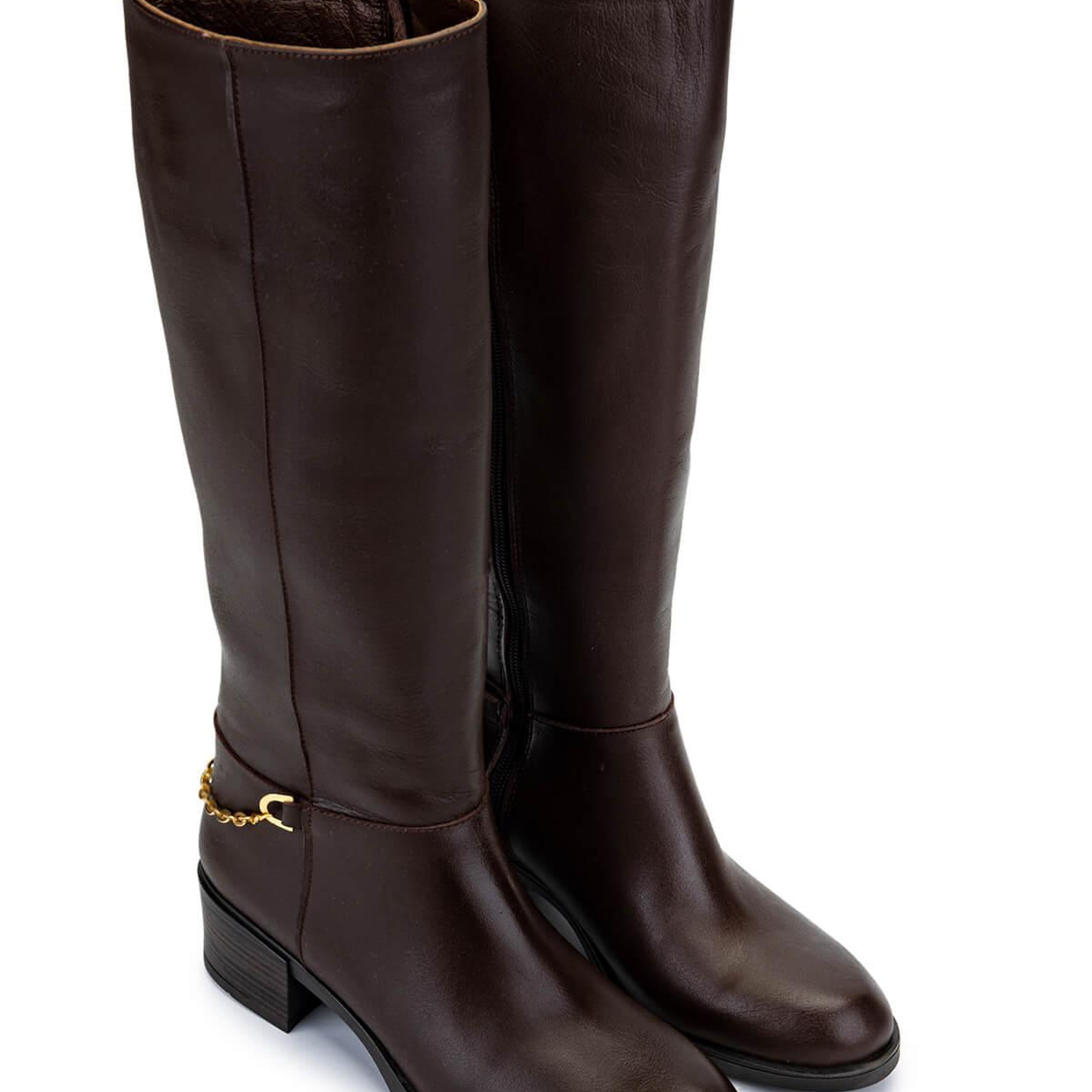 Tamer Tanca Kadın Hakiki Deri Kahverengi Klasik Çizme