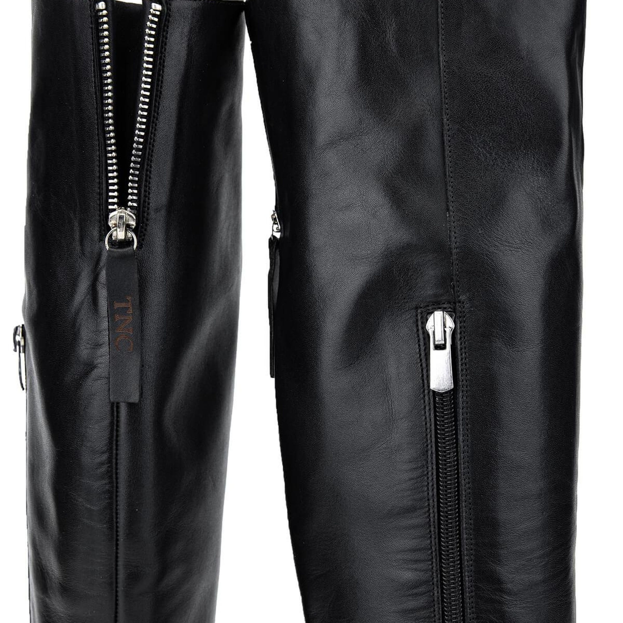 Tamer Tanca Kadın Hakiki Deri Siyah Deri Casual Çizme