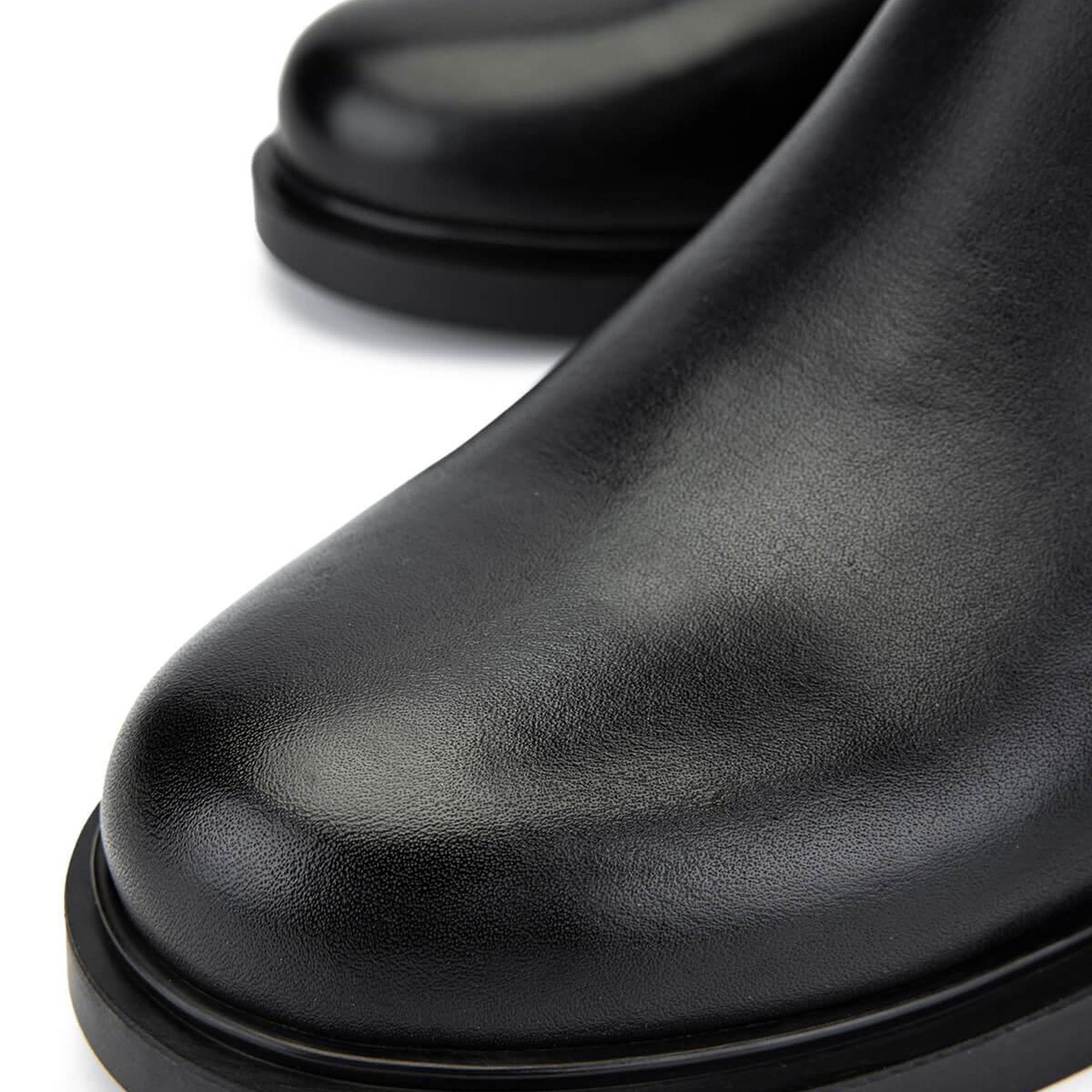 Tamer Tanca Kadın Hakiki Deri Siyah Deri Casual Çizme