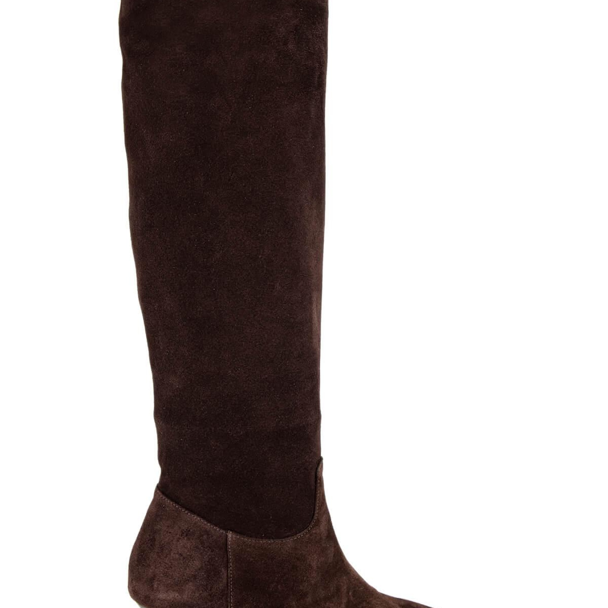 Tamer Tanca Kadın Hakiki Deri Kahverengi Süet Topuklu Çizme