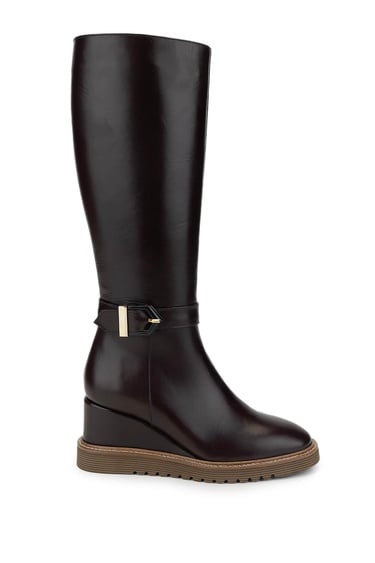  Tamer Tanca Kadın Hakiki Deri Kahverengi Casual Çizme