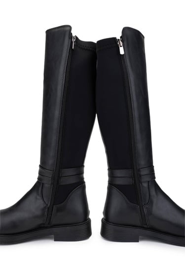  Tamer Tanca Kadın Vegan Siyah Casual Çizme