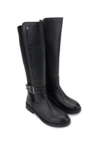  Tamer Tanca Kadın Vegan Siyah Casual Çizme