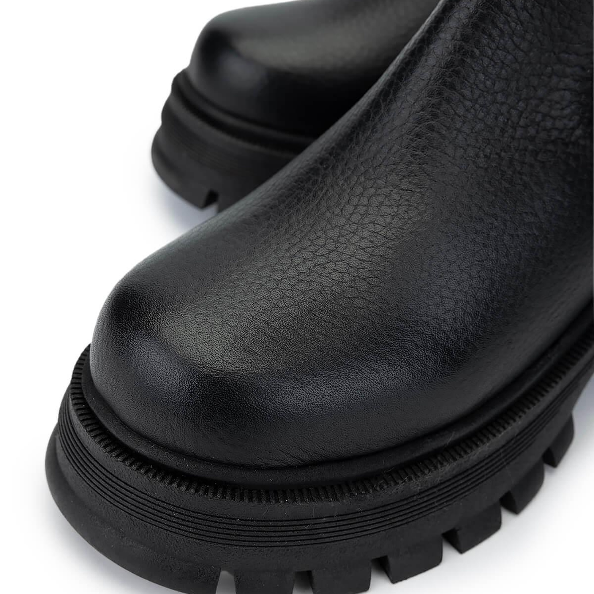 Tamer Tanca Kadın Hakiki Deri Siyah Floter Casual Çizme