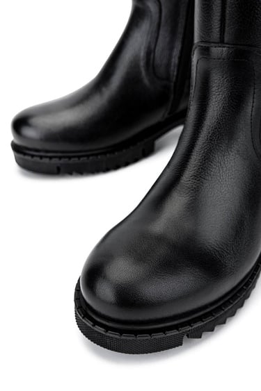  Tamer Tanca Kadın Hakiki Deri Siyah Casual Çizme