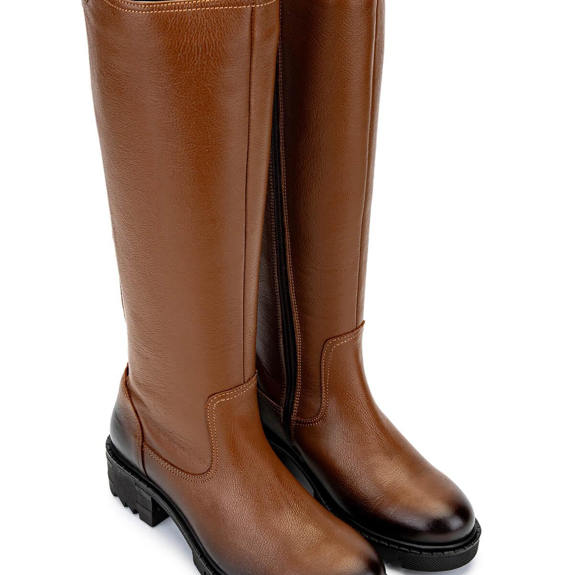 Tamer Tanca Kadın Hakiki Deri Taba Casual Çizme