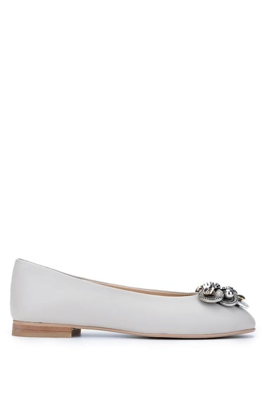  Tamer Tanca Kadın Hakiki Deri Vizon Babet Ayakkabı