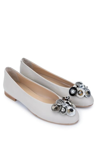  Tamer Tanca Kadın Hakiki Deri Vizon Babet Ayakkabı