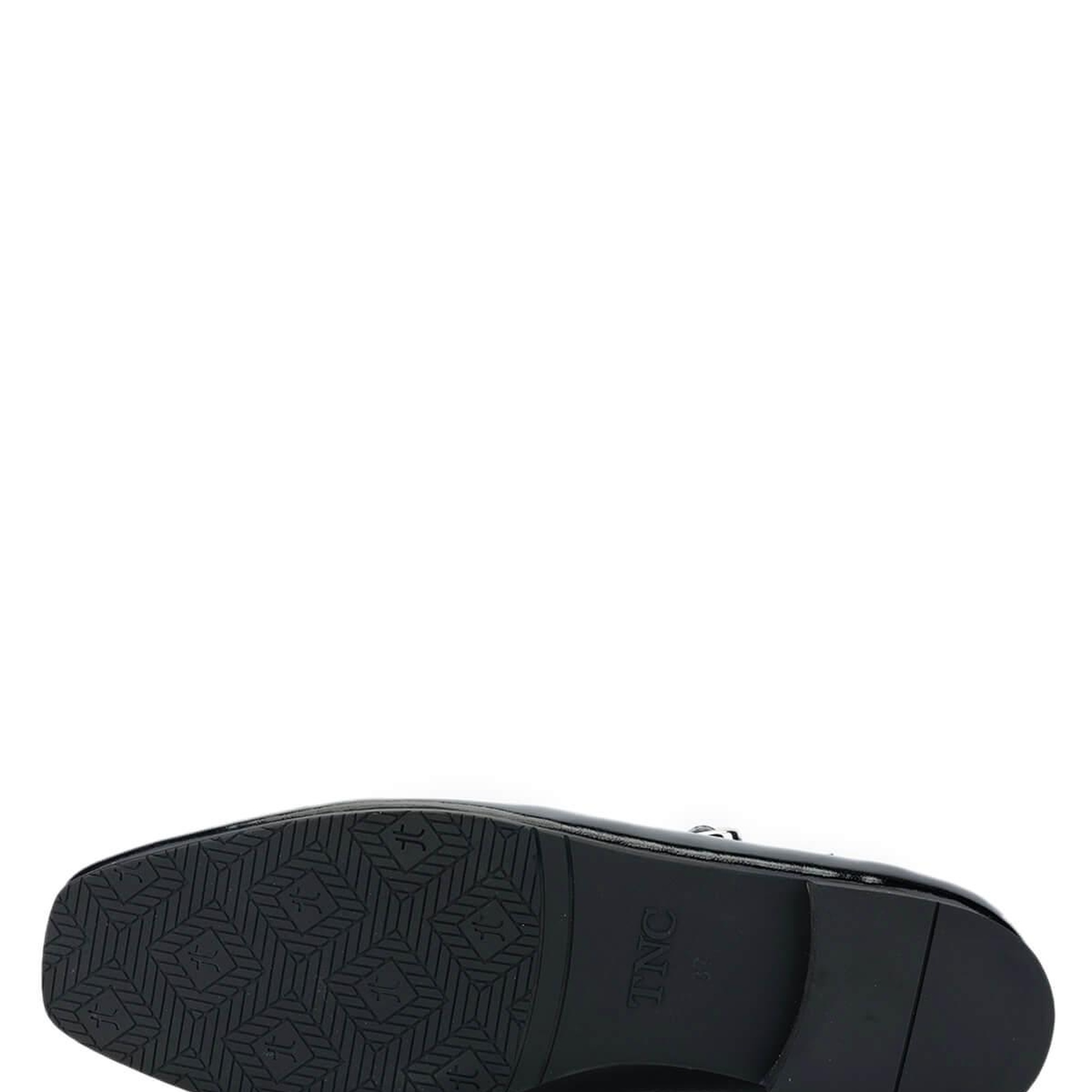 Tamer Tanca Kadın Hakiki Deri Siyah Rugan Babet Ayakkabı