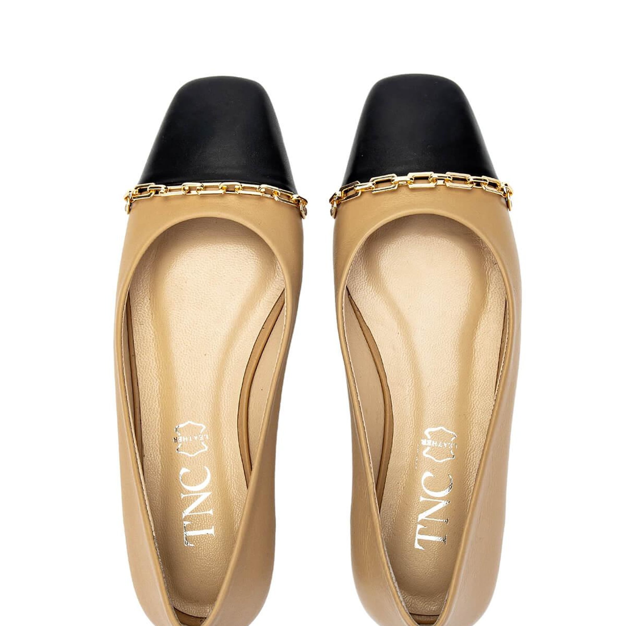 Tamer Tanca Kadın Hakiki Deri Bej Babet Ayakkabı