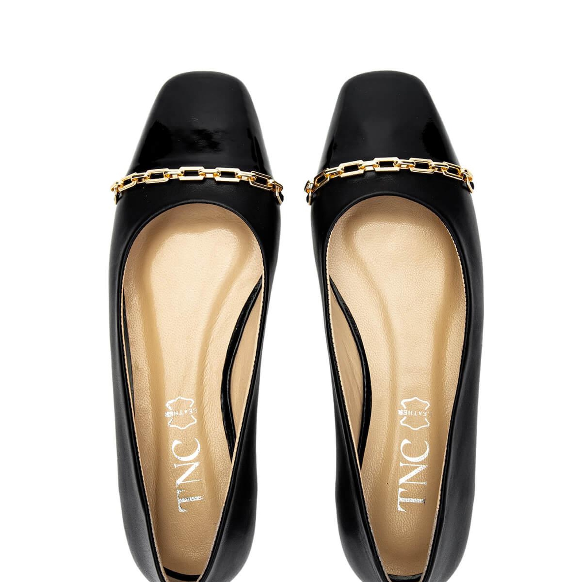 Tamer Tanca Kadın Hakiki Deri Siyah Babet Ayakkabı