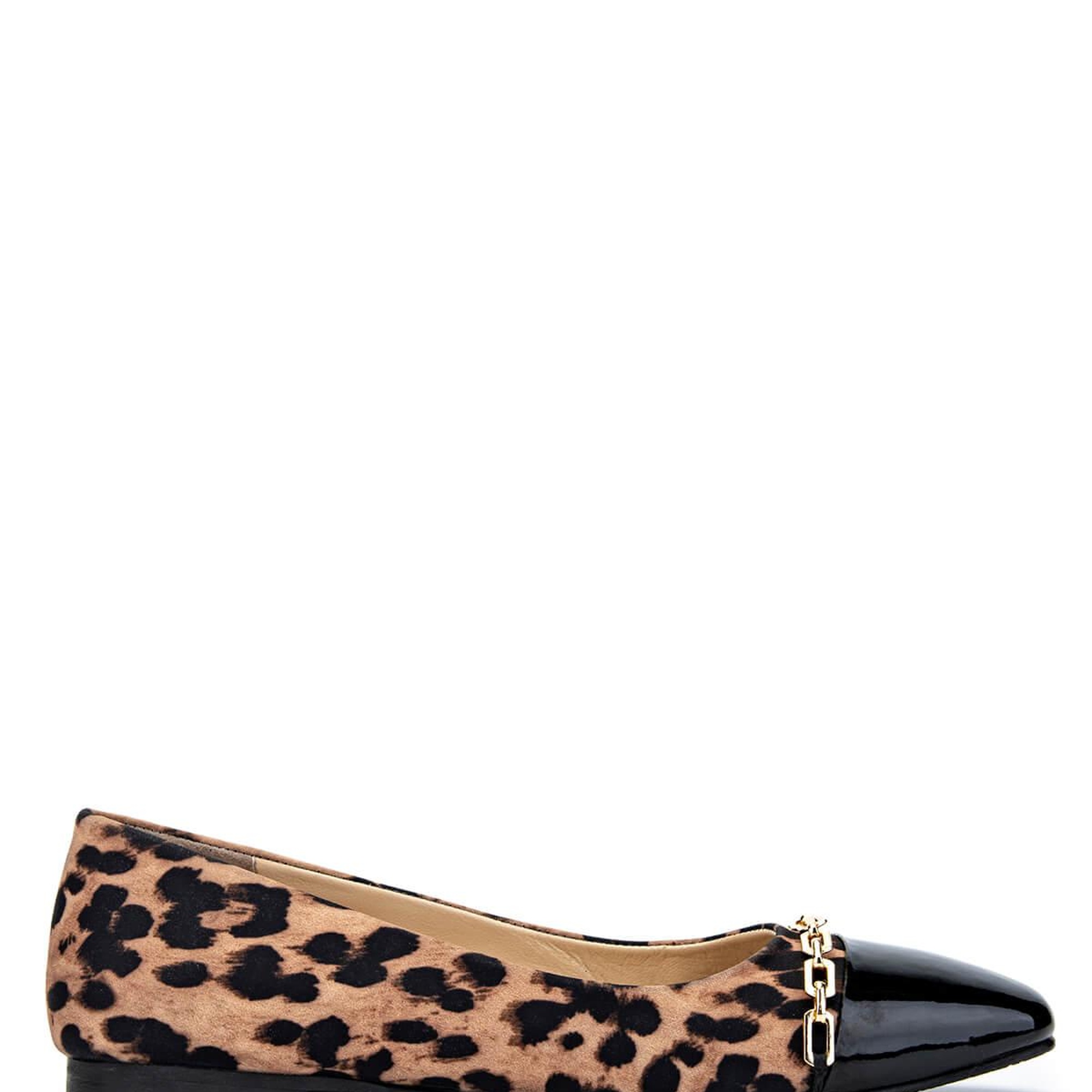 Tamer Tanca Kadın Hakiki Deri Leopar Babet Ayakkabı