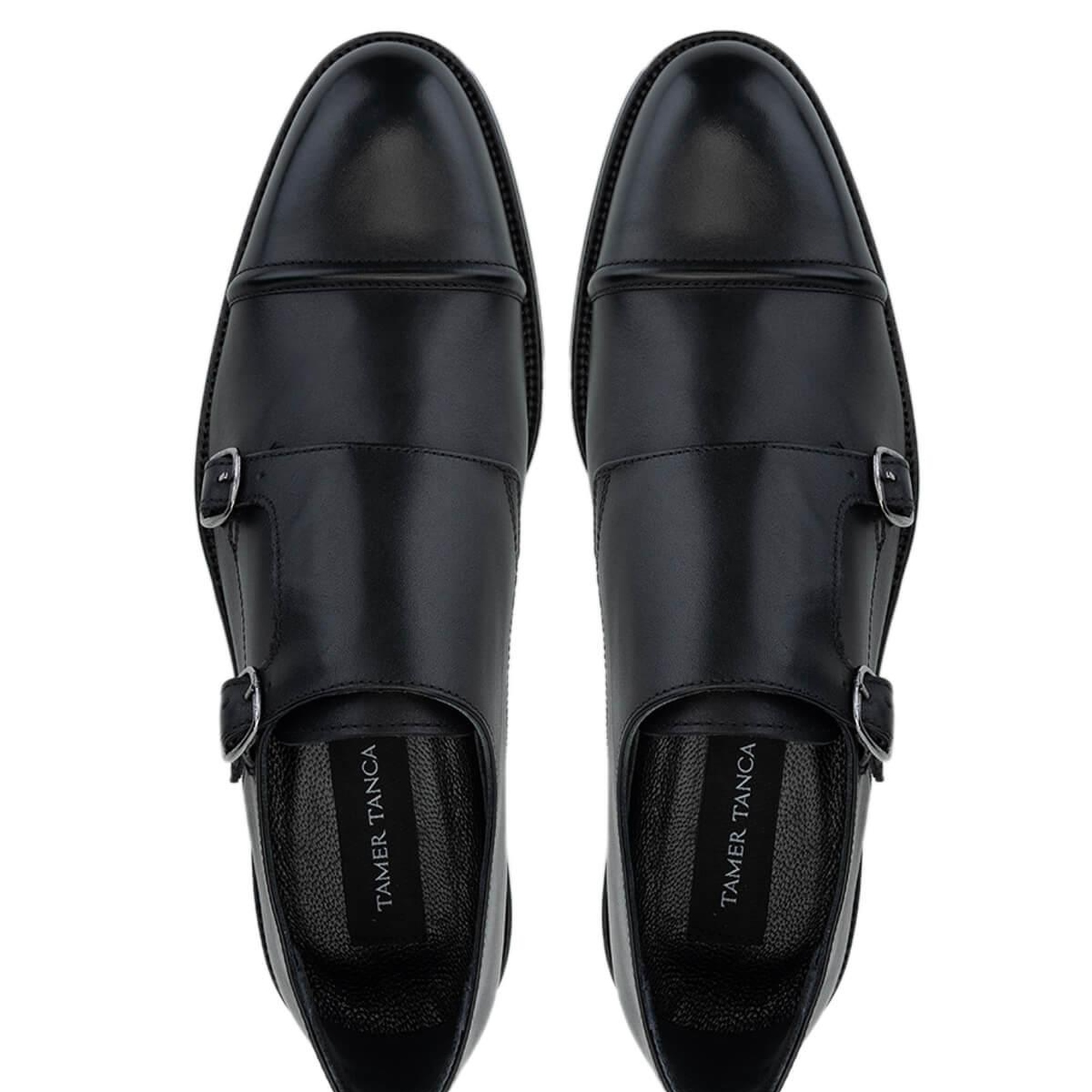 Tamer Tanca Erkek Hakiki Deri Siyah Antik Klasik Ayakkabı