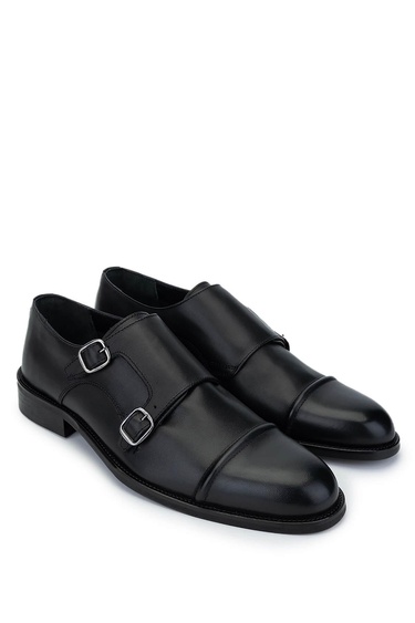  Tamer Tanca Erkek Hakiki Deri Siyah Antik Klasik Ayakkabı