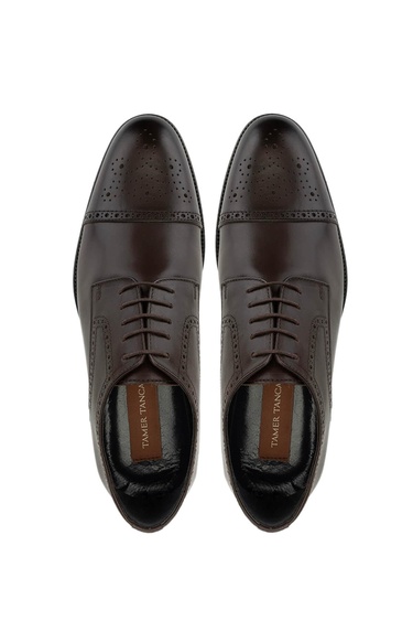  Tamer Tanca Erkek Hakiki Deri Kahverengi Klasik Ayakkabı