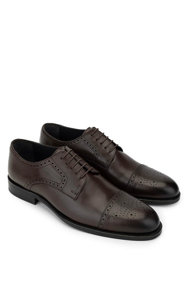  Tamer Tanca Erkek Hakiki Deri Kahverengi Klasik Ayakkabı