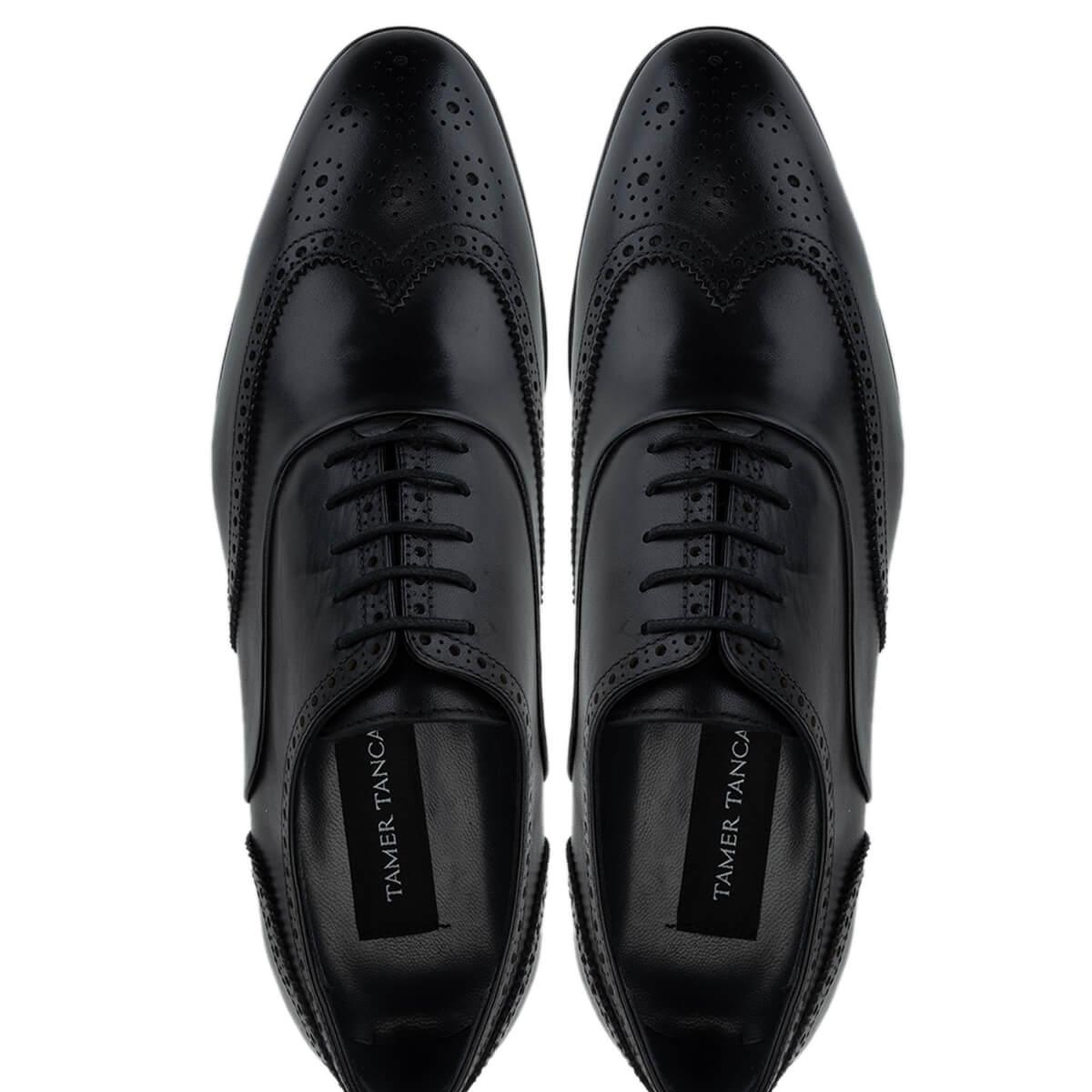 Tamer Tanca Erkek Hakiki Deri Siyah Klasik Ayakkabı