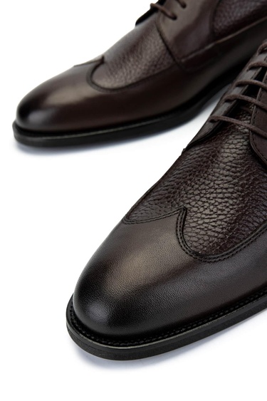  Tamer Tanca Erkek Hakiki Deri Kahverengi Klasik Ayakkabı