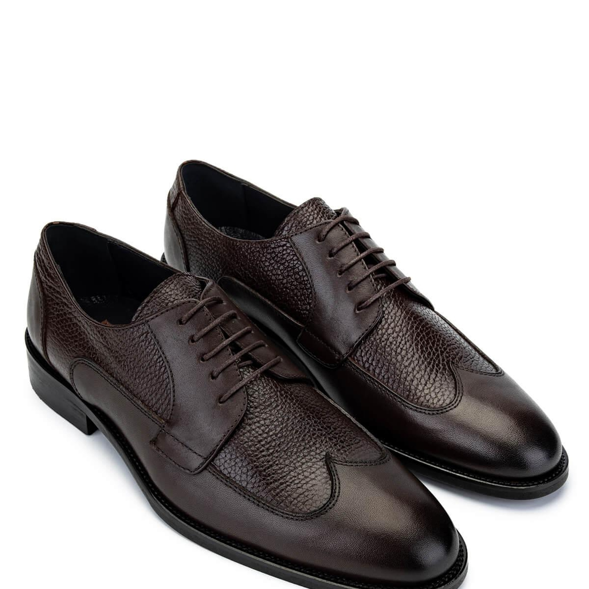 Tamer Tanca Erkek Hakiki Deri Kahverengi Klasik Ayakkabı