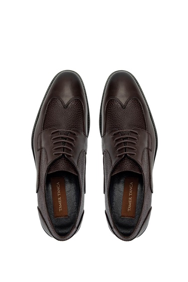  Tamer Tanca Erkek Hakiki Deri Kahverengi Klasik Ayakkabı