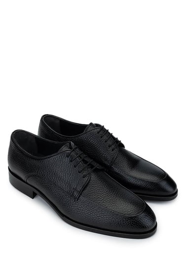  Tamer Tanca Erkek Hakiki Deri Siyah Klasik Ayakkabı