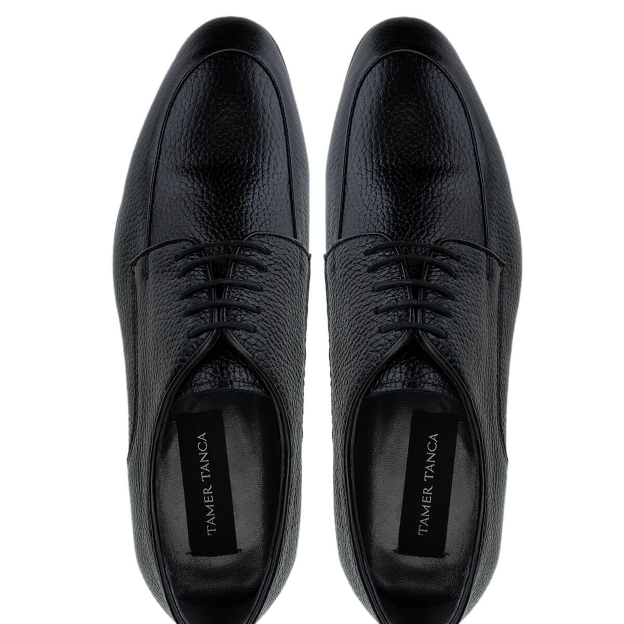 Tamer Tanca Erkek Hakiki Deri Siyah Klasik Ayakkabı