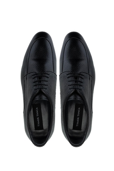  Tamer Tanca Erkek Hakiki Deri Siyah Klasik Ayakkabı