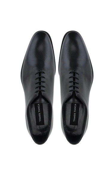  Tamer Tanca Erkek Hakiki Deri Siyah Klasik Ayakkabı