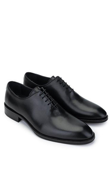  Tamer Tanca Erkek Hakiki Deri Siyah Klasik Ayakkabı