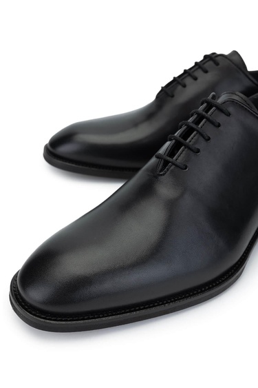  Tamer Tanca Erkek Hakiki Deri Siyah Klasik Ayakkabı