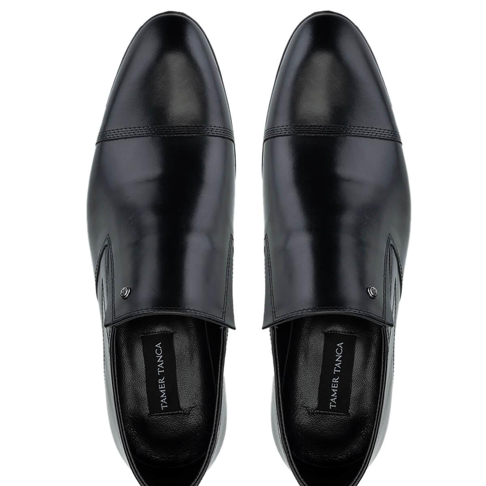 Tamer Tanca Erkek Hakiki Deri Siyah Klasik Ayakkabı