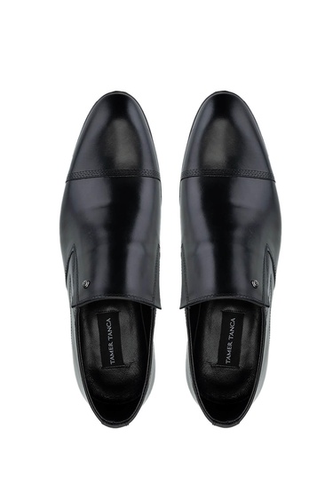  Tamer Tanca Erkek Hakiki Deri Siyah Klasik Ayakkabı