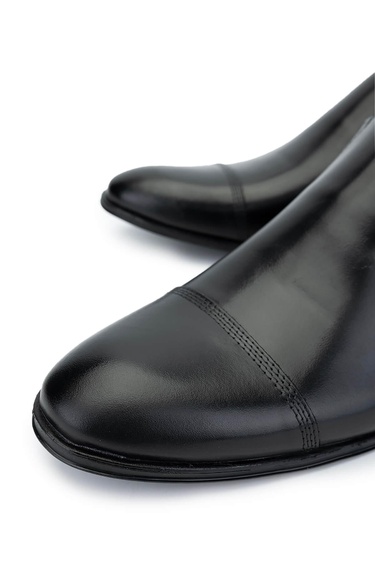  Tamer Tanca Erkek Hakiki Deri Siyah Klasik Ayakkabı