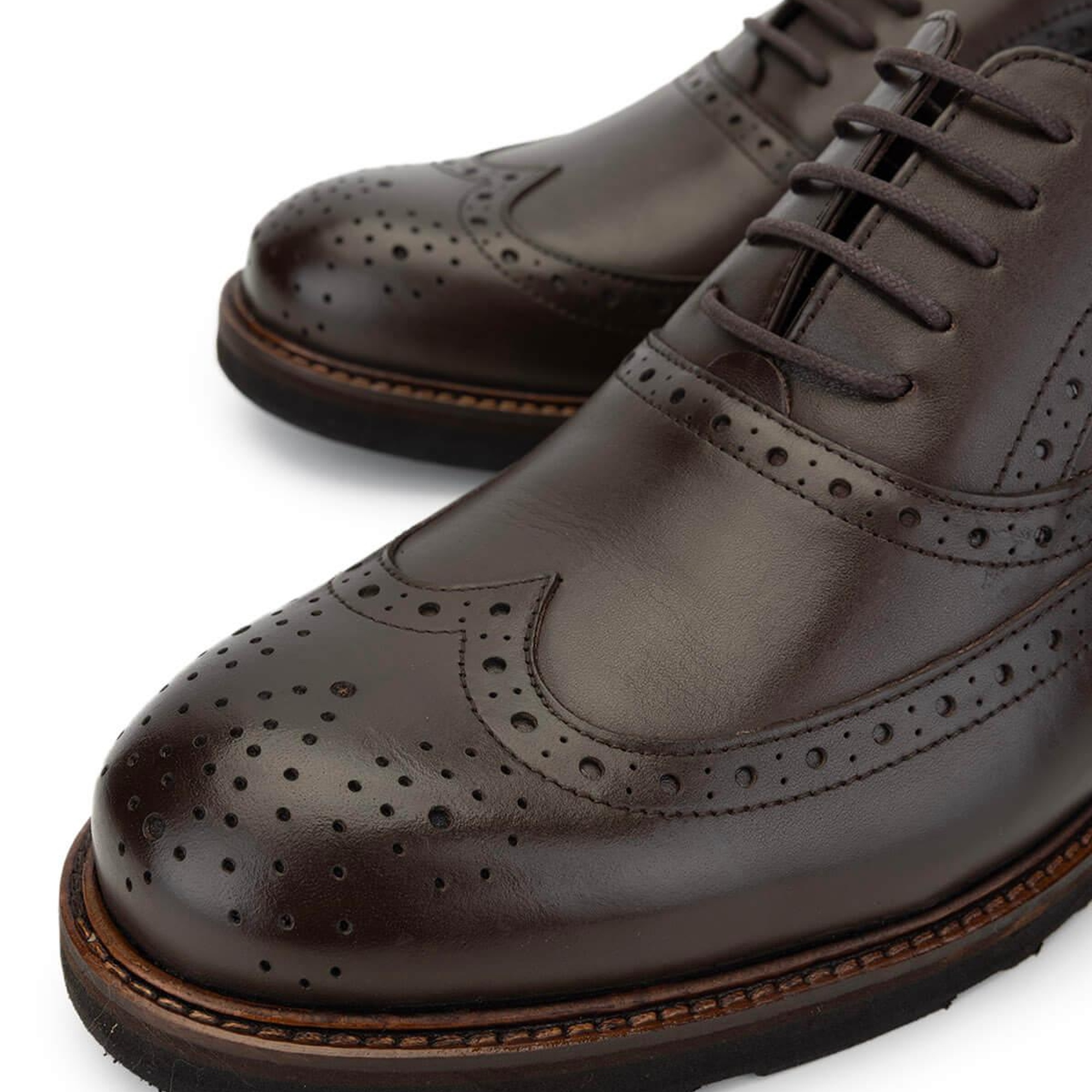 Tamer Tanca Erkek Hakiki Deri Kahverengi Klasik Ayakkabı