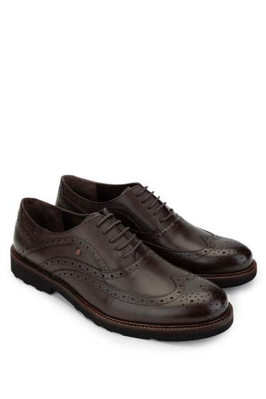  Tamer Tanca Erkek Hakiki Deri Kahverengi Klasik Ayakkabı