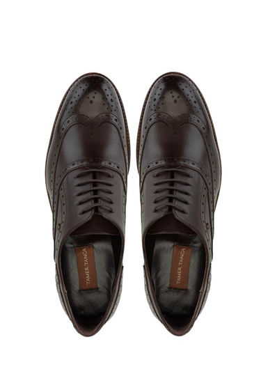  Tamer Tanca Erkek Hakiki Deri Kahverengi Klasik Ayakkabı