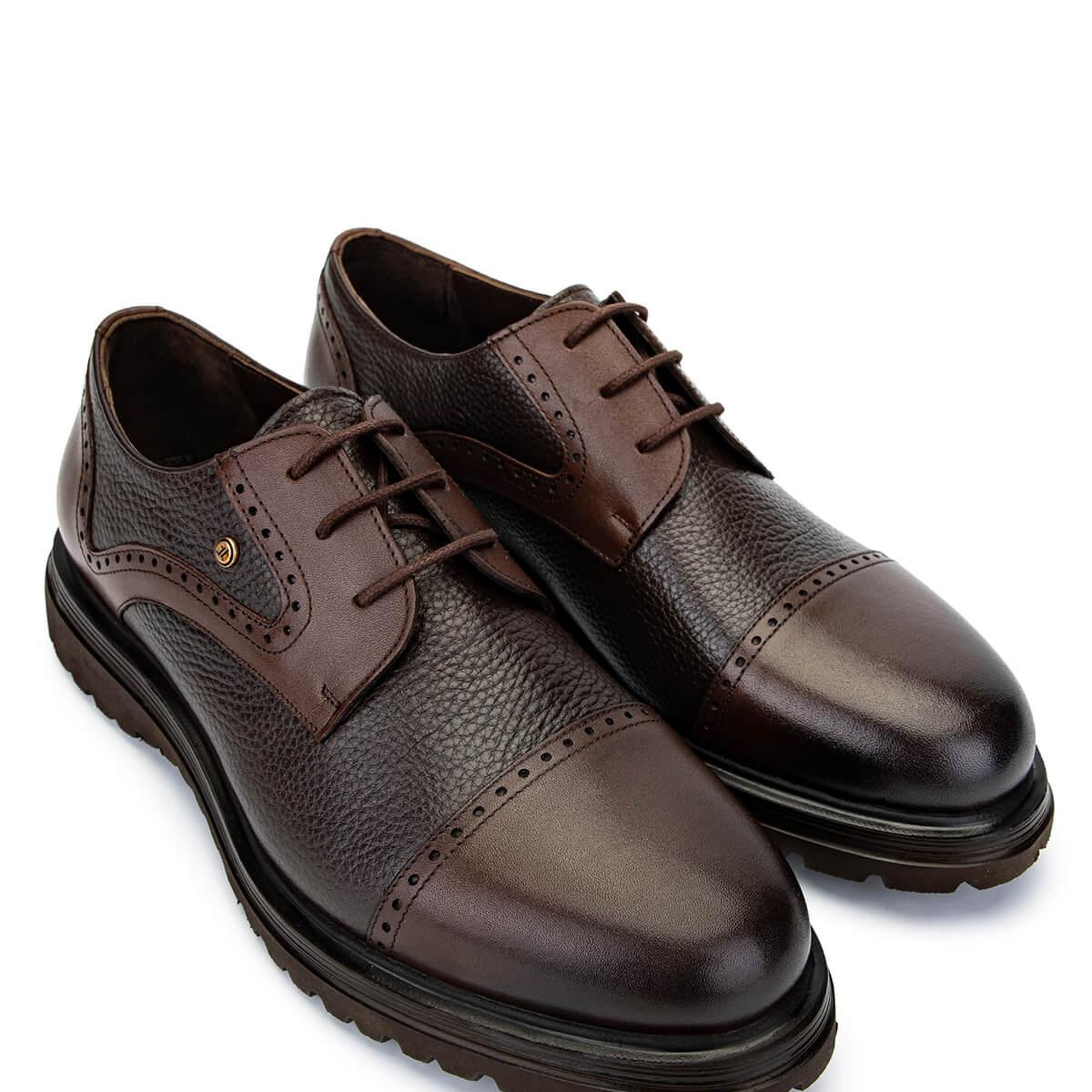 Tamer Tanca Erkek Hakiki Deri Kahverengi Klasik Ayakkabı