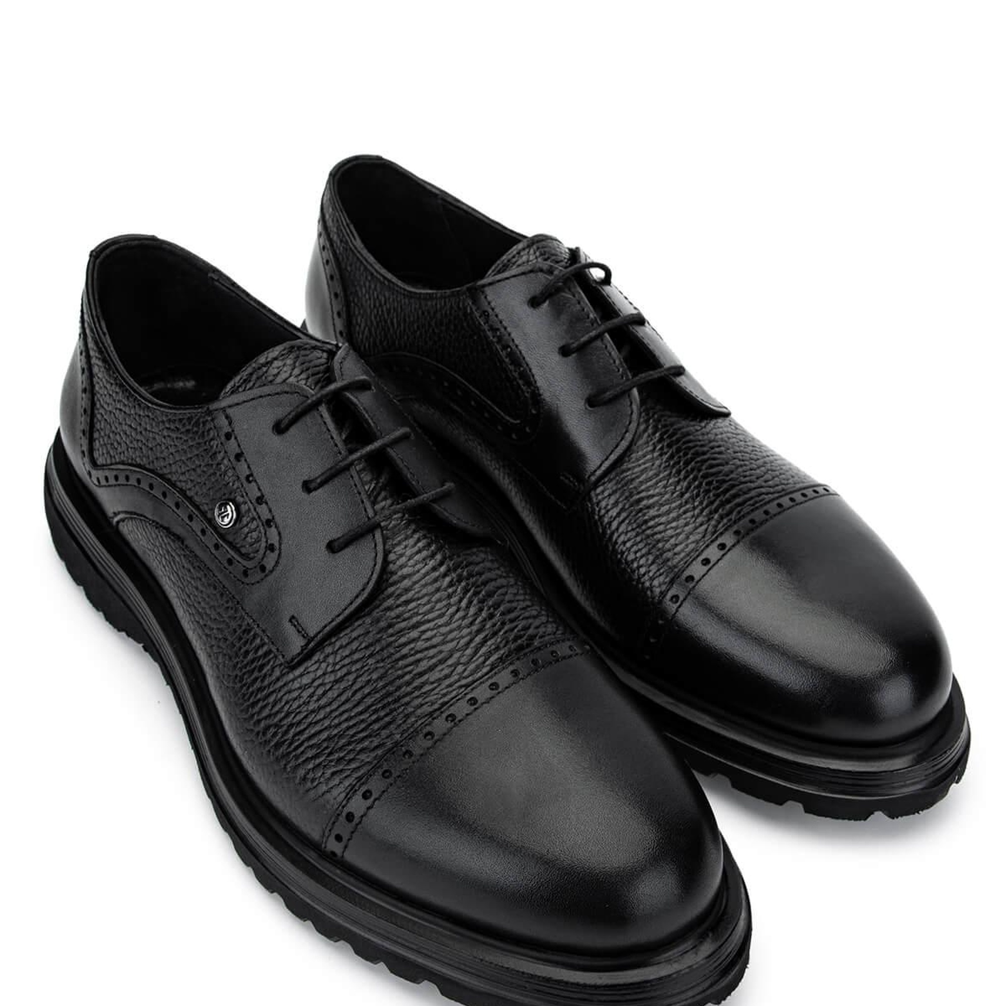 Tamer Tanca Erkek Hakiki Deri Siyah Klasik Ayakkabı