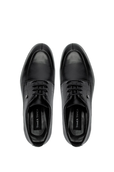  Tamer Tanca Erkek Hakiki Deri Siyah Klasik Ayakkabı