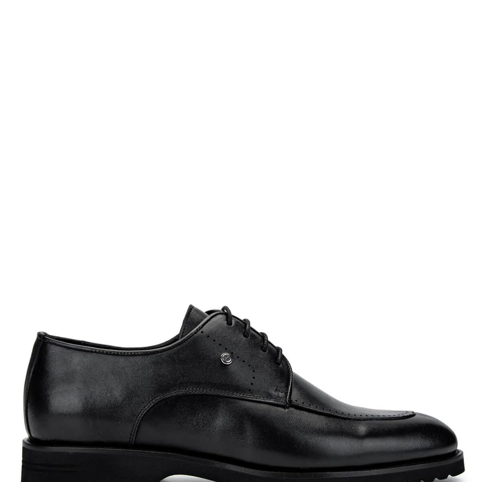 Tamer Tanca Erkek Hakiki Deri Siyah Klasik Ayakkabı