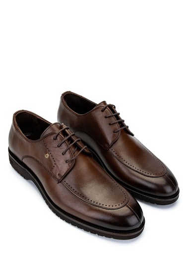  Tamer Tanca Erkek Hakiki Deri Kahverengi Klasik Ayakkabı