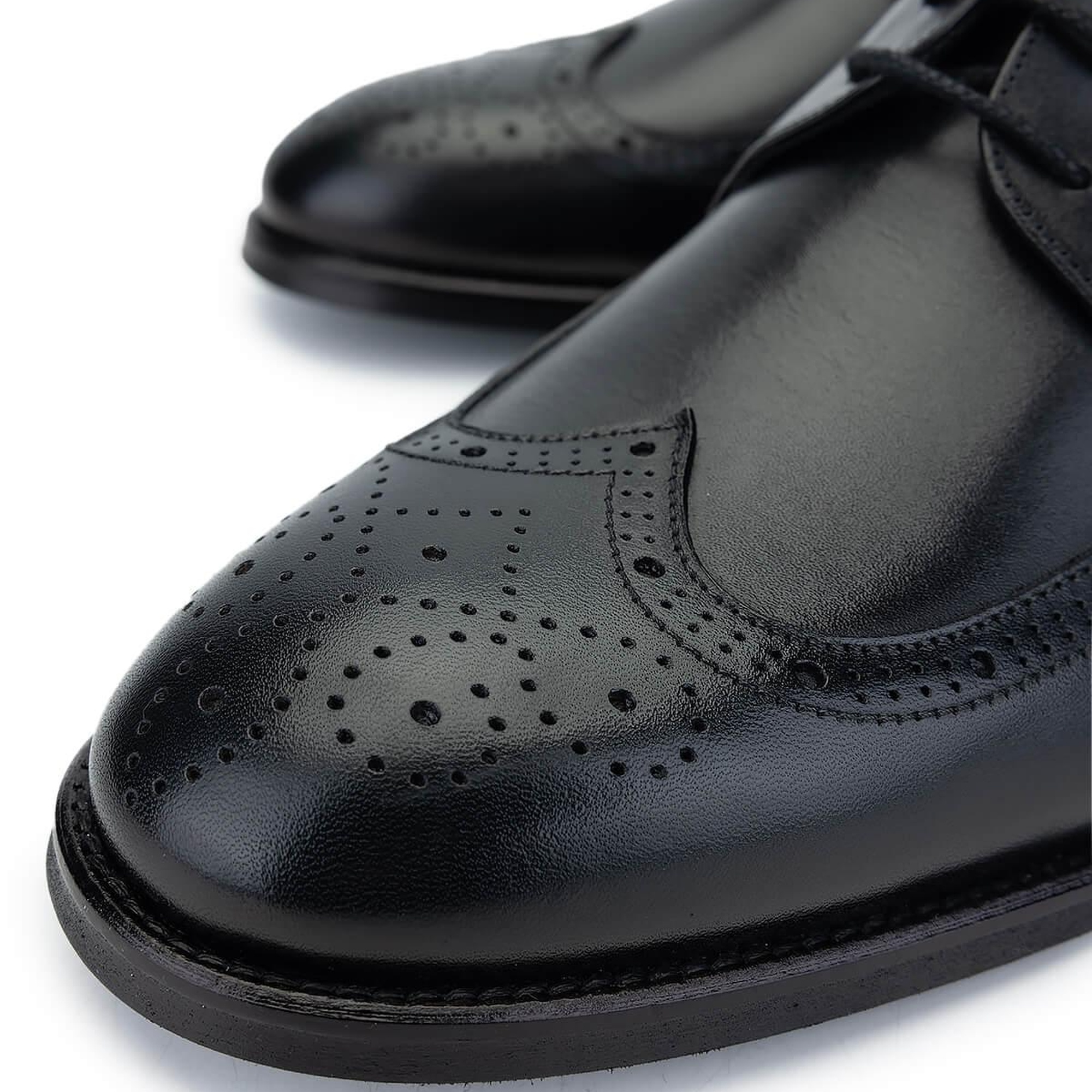 Tamer Tanca Erkek Hakiki Deri Siyah Deri Klasik Ayakkabı