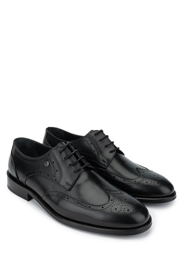  Tamer Tanca Erkek Hakiki Deri Siyah Deri Klasik Ayakkabı