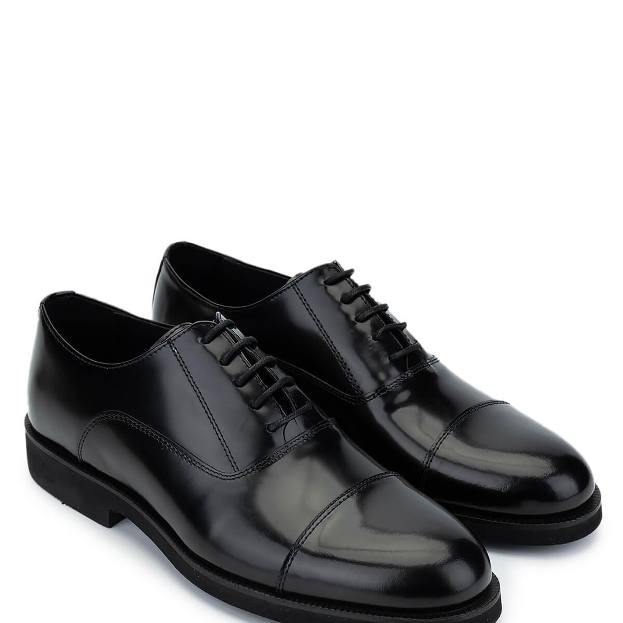 Tamer Tanca Erkek Hakiki Deri Siyah Açma Klasik Ayakkabı