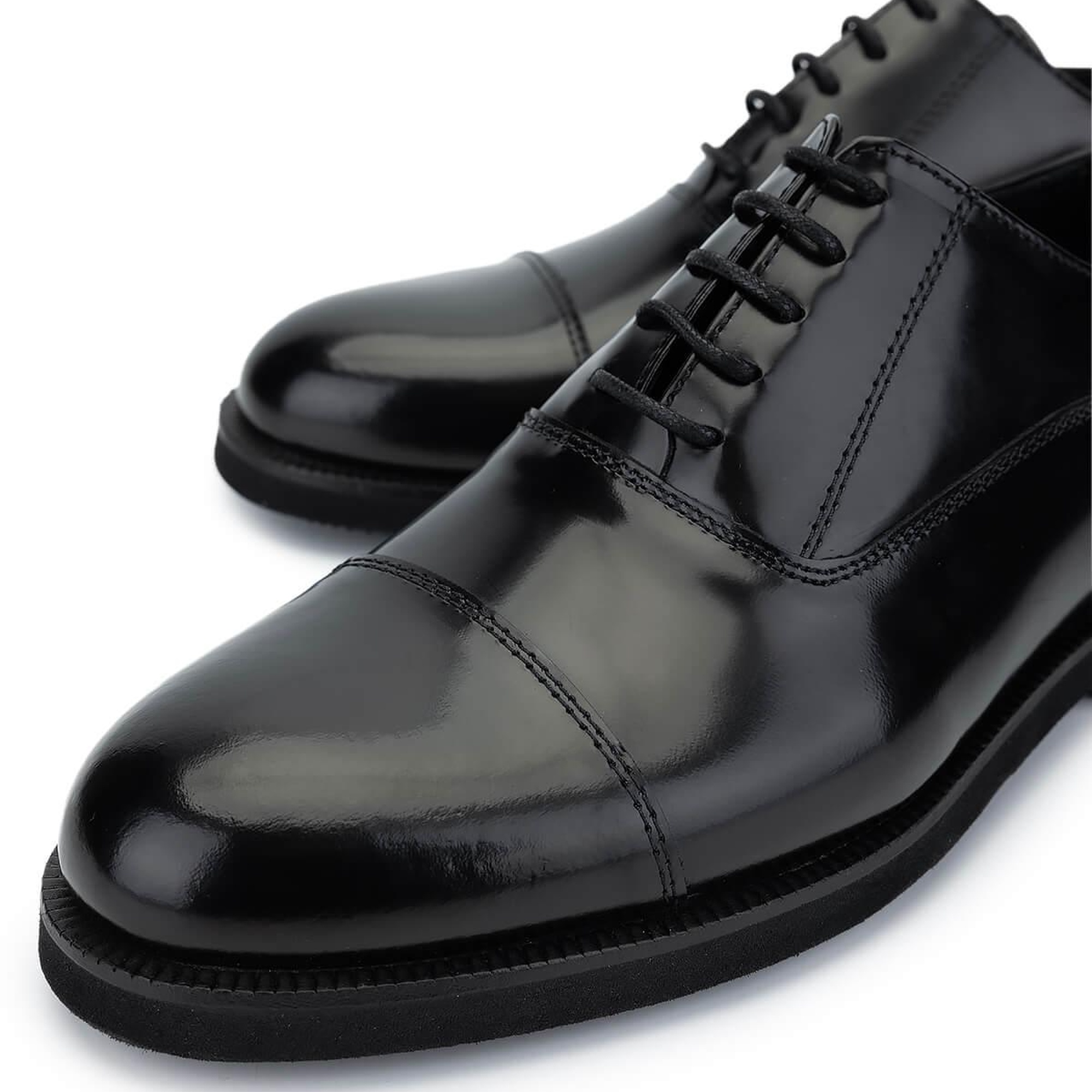 Tamer Tanca Erkek Hakiki Deri Siyah Açma Klasik Ayakkabı