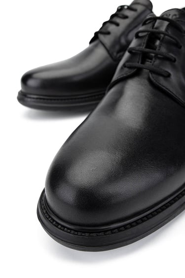  Tamer Tanca Erkek Hakiki Deri Siyah Deri Klasik Ayakkabı