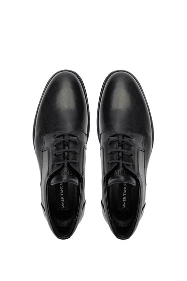  Tamer Tanca Erkek Hakiki Deri Siyah Deri Klasik Ayakkabı